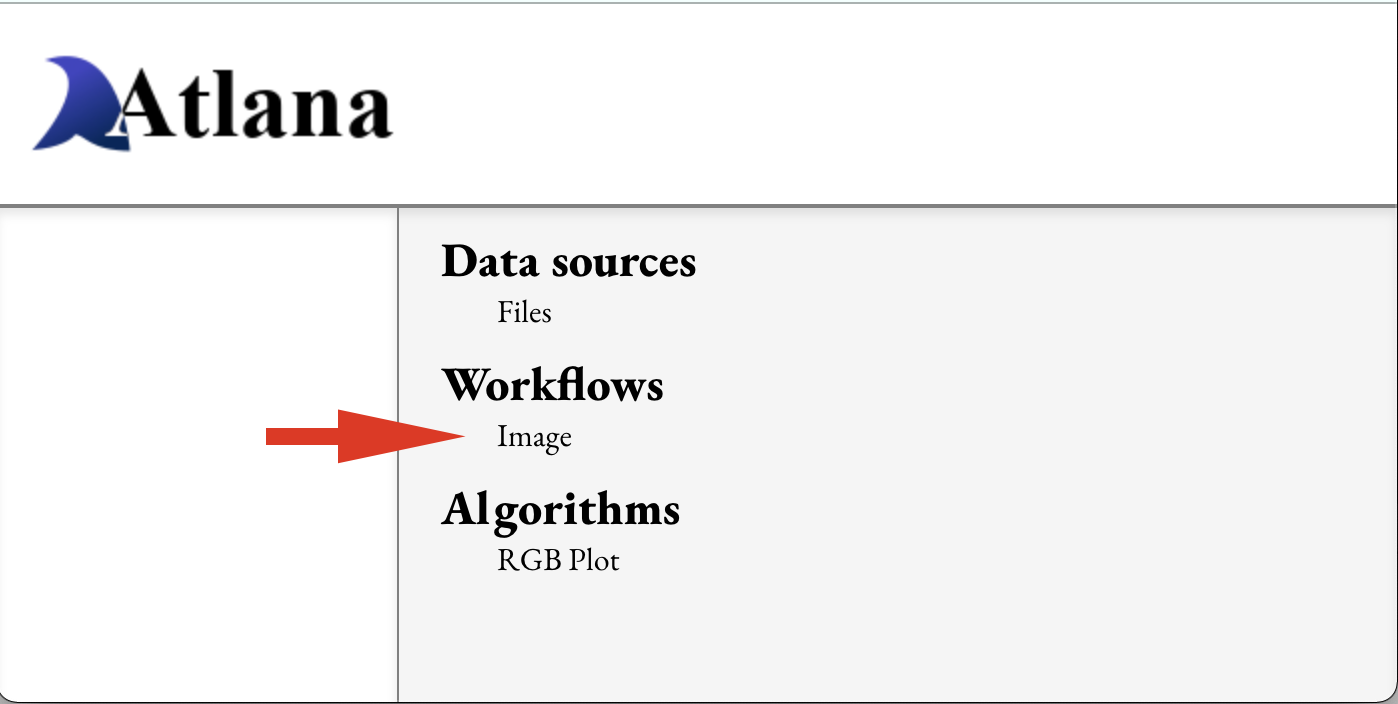 Image workflow definition link