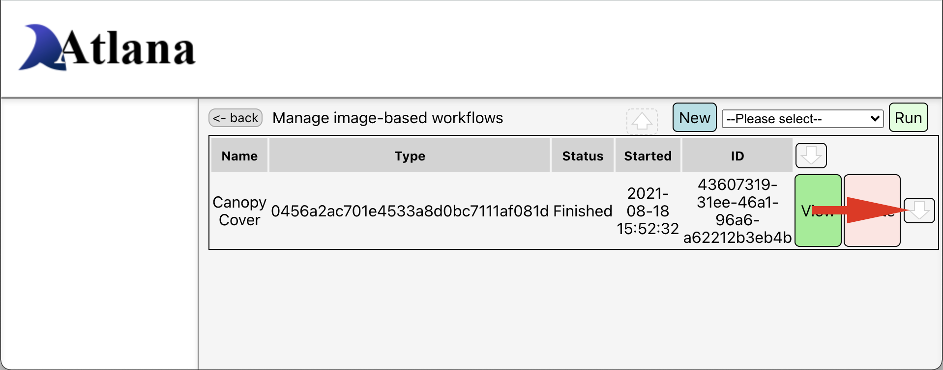Download finished workflow results